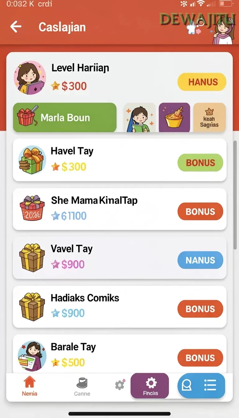 Cuplikan layar JAJANTOGEL — pengaturan akun