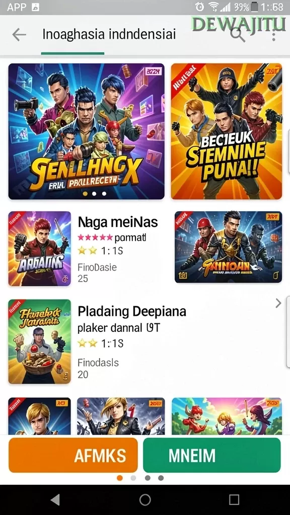 Cuplikan layar AIR168 — halaman utama